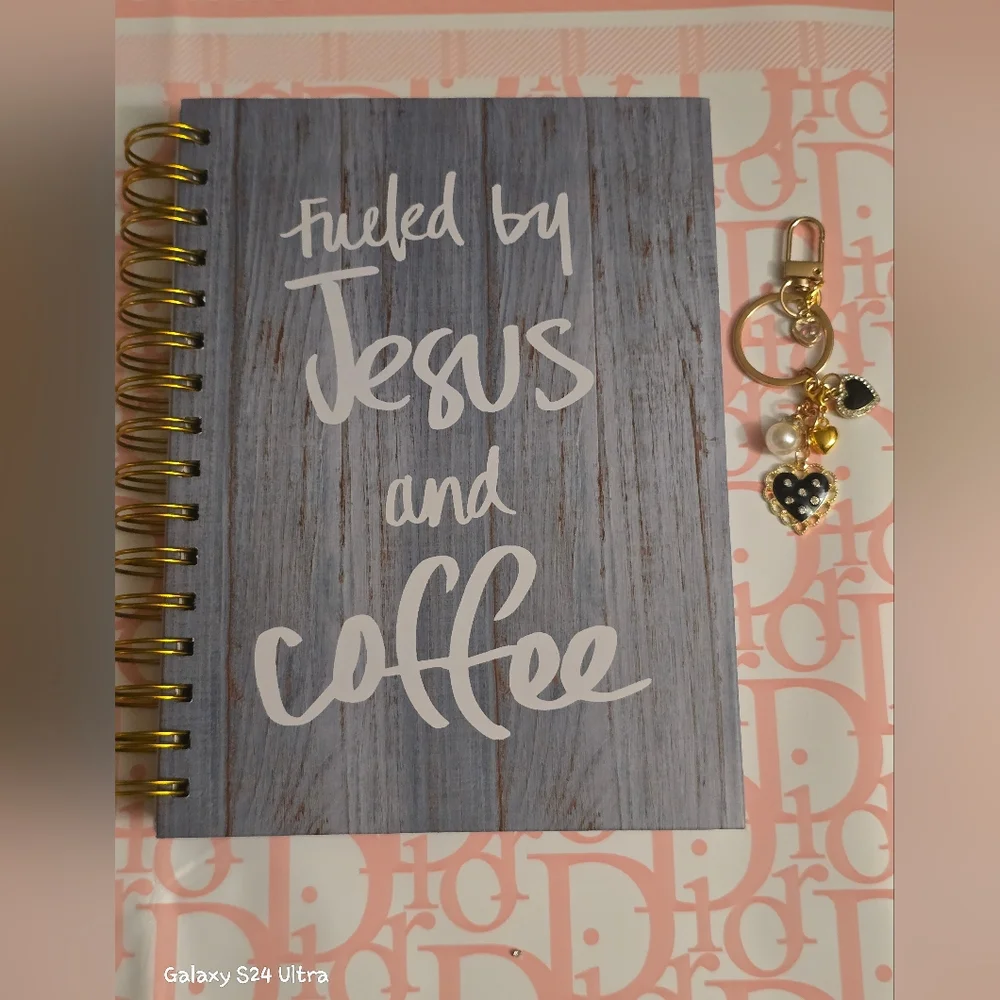 Religious Scripture Inspirational Notebook & Bag Charm NEW